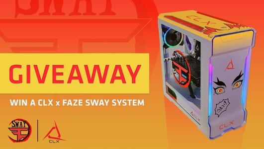 online contests, sweepstakes and giveaways - FaZe Sway x CLX PC Giveaway